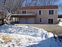 View of the new house from directly in front